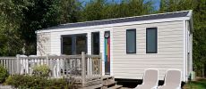 Mobil-home familial avec terrasse