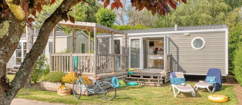 Mobil-homes avec terrasse 2-3 chambres