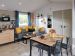 Salon et cuisine mobil-home Privilege 4 personnes